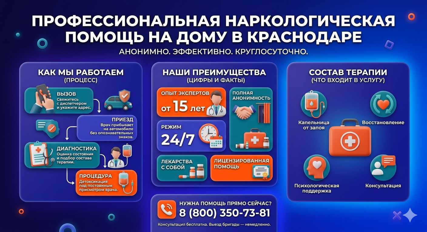 Инфографика о принципах лечения алкоголизма на дому в Чегдомыне: этапы вызова нарколога, преимущества анонимной детоксикации и состав медицинской помощи.
